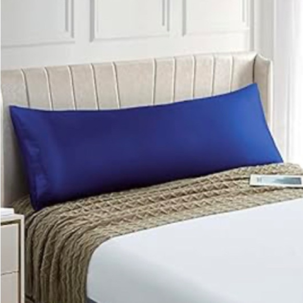 20x54" Satin Body Pillow Case Blue